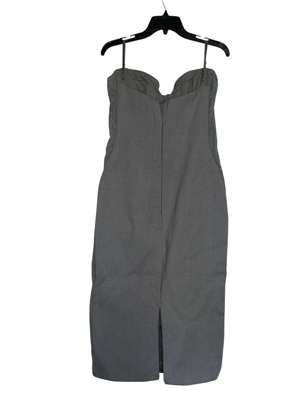 House Of cb Kiki Light Grey Mesh Panelled Bodycon Midi Dress large - Picture 4 of 11